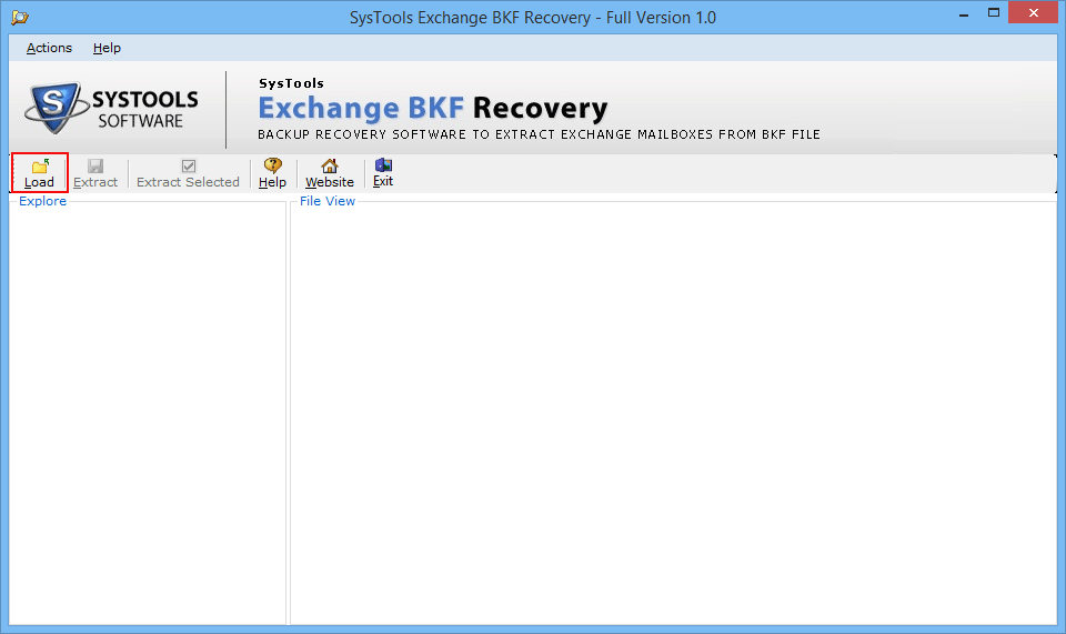 restore exchange bkf file