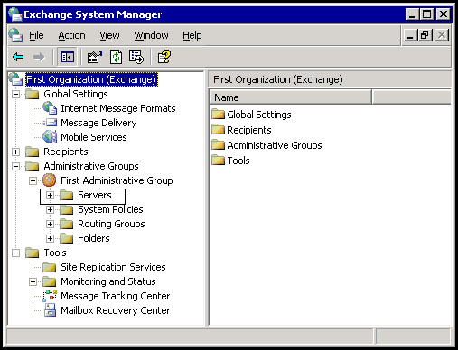 Exchange system. Depo Management. Microsoft Exchange Server 2003. Exchange Management Tools. Kraftway System Manager (KSM) 6.